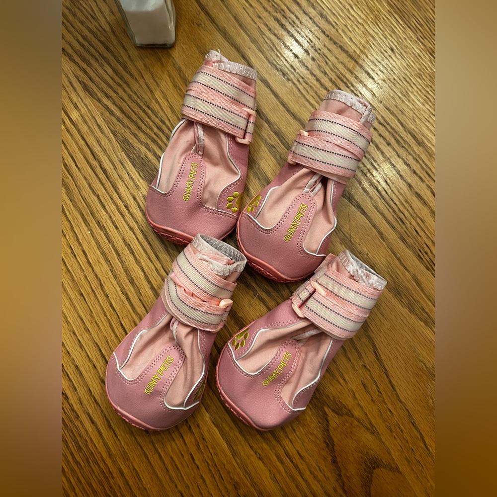 Pink Dog Booties